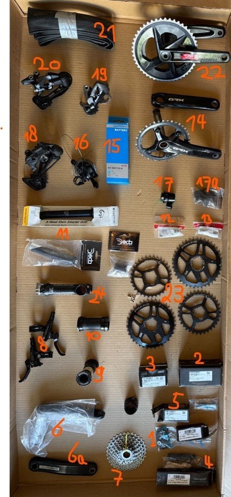 Nieuwe & gebruikte RACE en MTB onderdelen - zeer goede staat, Overige merken, Verzenden, Overige typen, Gravelbike