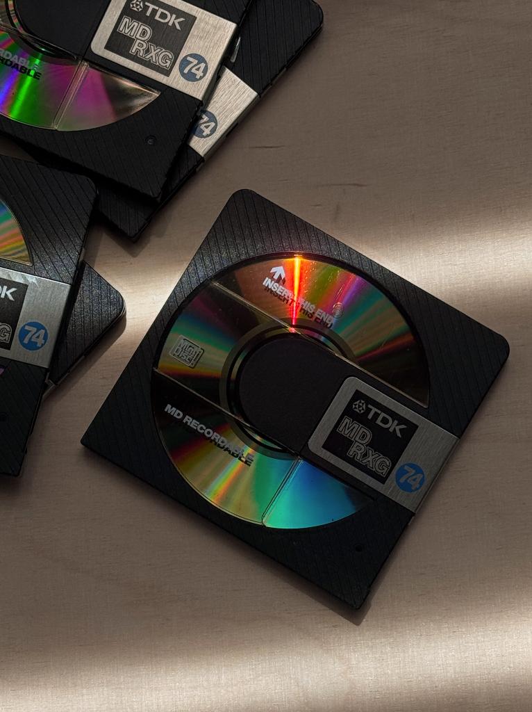 TDK MD RXG - 5x 74min minidisc schijfjes, Ophalen, Minidisc-speler