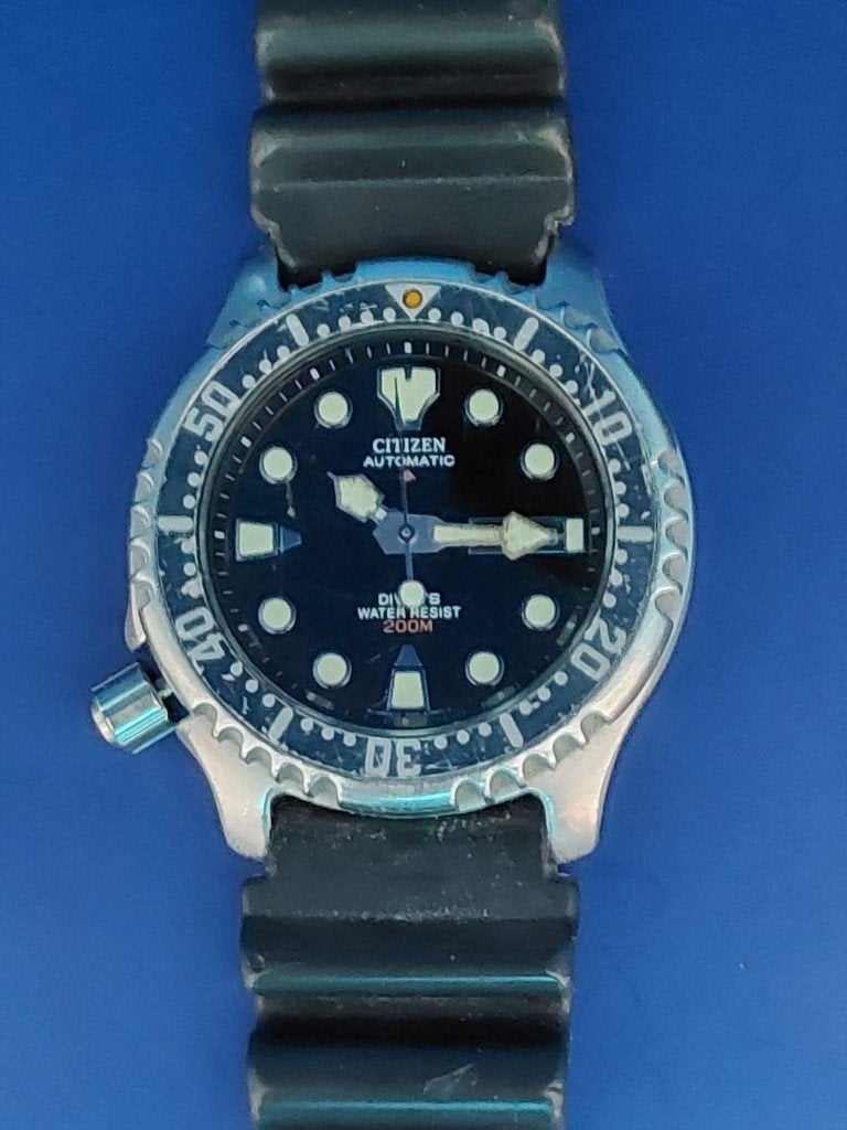 Citizen Promaster Marine Aut. (NY0040-09EE) – Full Set 2016, Gebruikt, Staal, Overige materialen, Ophalen of Verzenden