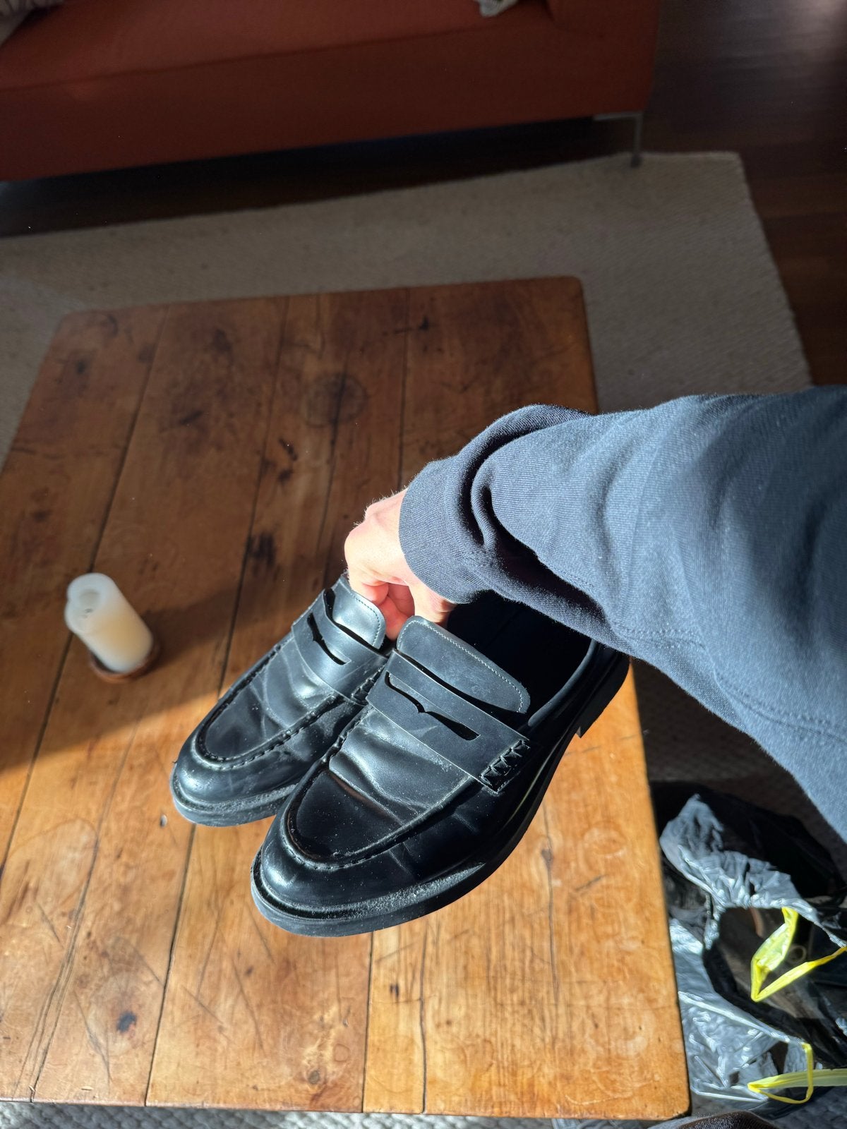 Zara loafers maat 41, Ophalen of Verzenden, Gedragen, Zwart, Loafers