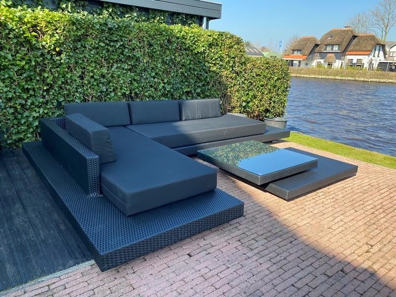 allerlaatste loungeset uit voorraad leverbaar zwart, Ophalen of Verzenden, Nieuw
