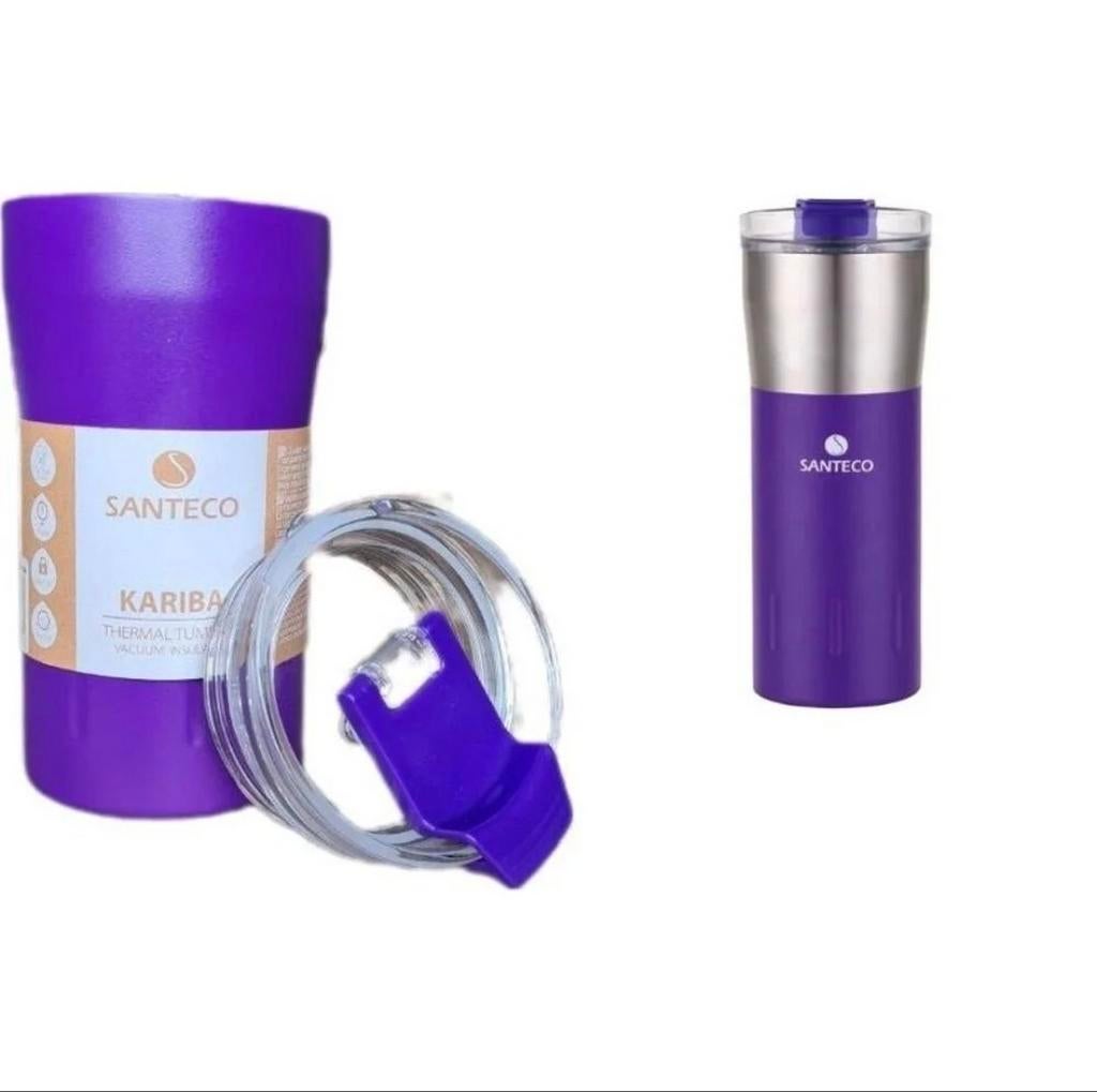 Santeco Kariba Thermosbeker Set - 350ml + 500ml - Paars, Overige typen, Paars, Onbekend, Nieuw