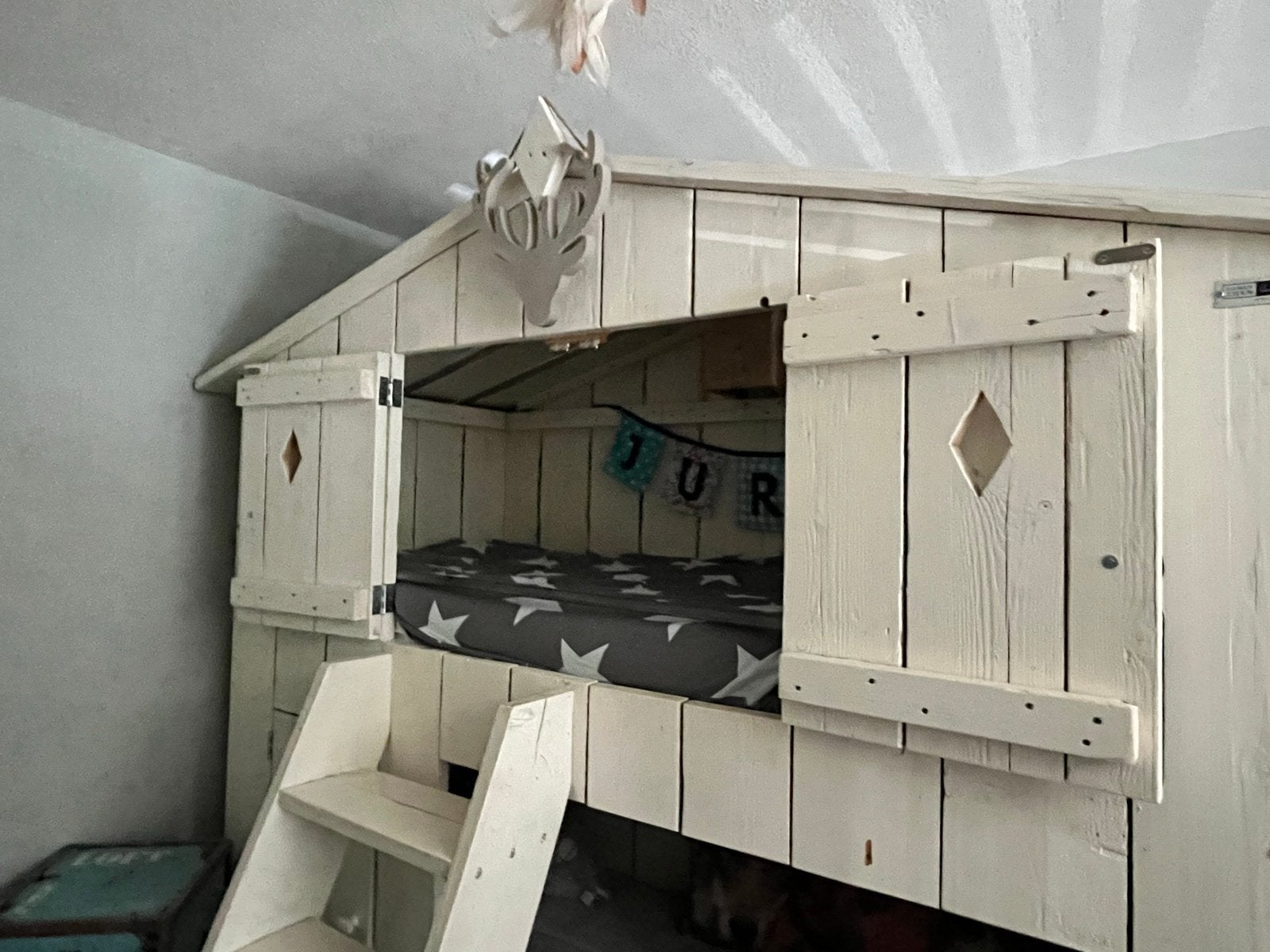 Stapelbed Zomerzoen met 3 matrassen en LED-verlichting, Gebruikt, 90 cm, Tweepersoons, Ophalen of Verzenden