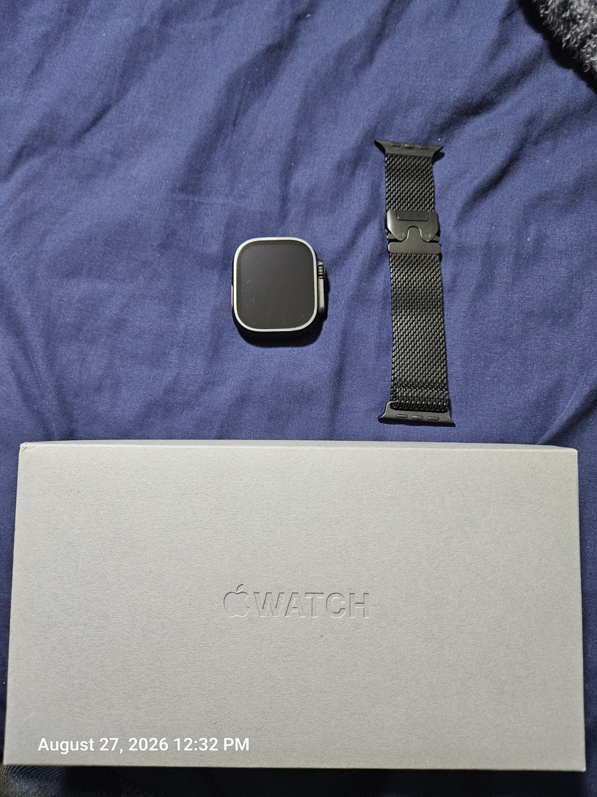 apple watch ultra 2 with metal watchband, Zwart, Apple Watch, IOS, Ophalen of Verzenden