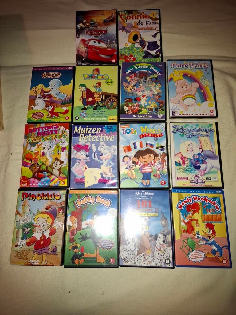 Grote collectie kinder DVD's - Diverse films en series, Avontuur, Gebruikt, Alle leeftijden, Ophalen of Verzenden