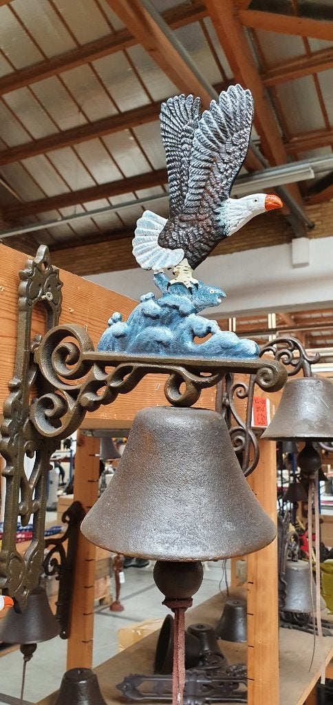 DEURBEL / ZEEAREND / GIETIJZER / ROOFVOGEL / VOGEL, Tuin en Terras, Tuinwanddecoratie, Huis en tuin decoratie Marie, Nieuw, Info@huisentuindecoratiemarie.nl