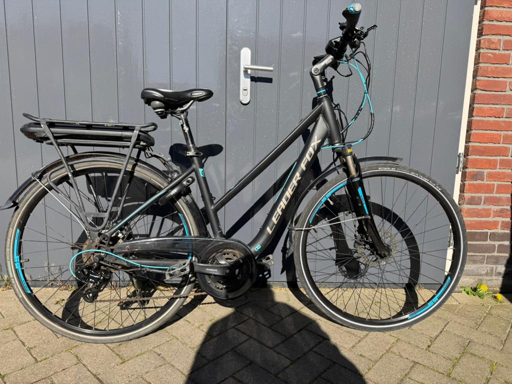 Leader Fox Forenza E-bike recent nw accu 16ah 576wh € 395, Gebruikt, 51 tot 55 cm, 50 km per accu of meer, Ophalen
