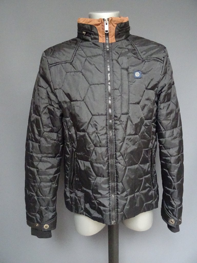 TWINLIFE maat M, winterjas met cognackleur accent., Ophalen of Verzenden, Zo goed als nieuw, Twinlife, Maat 48/50 (M)