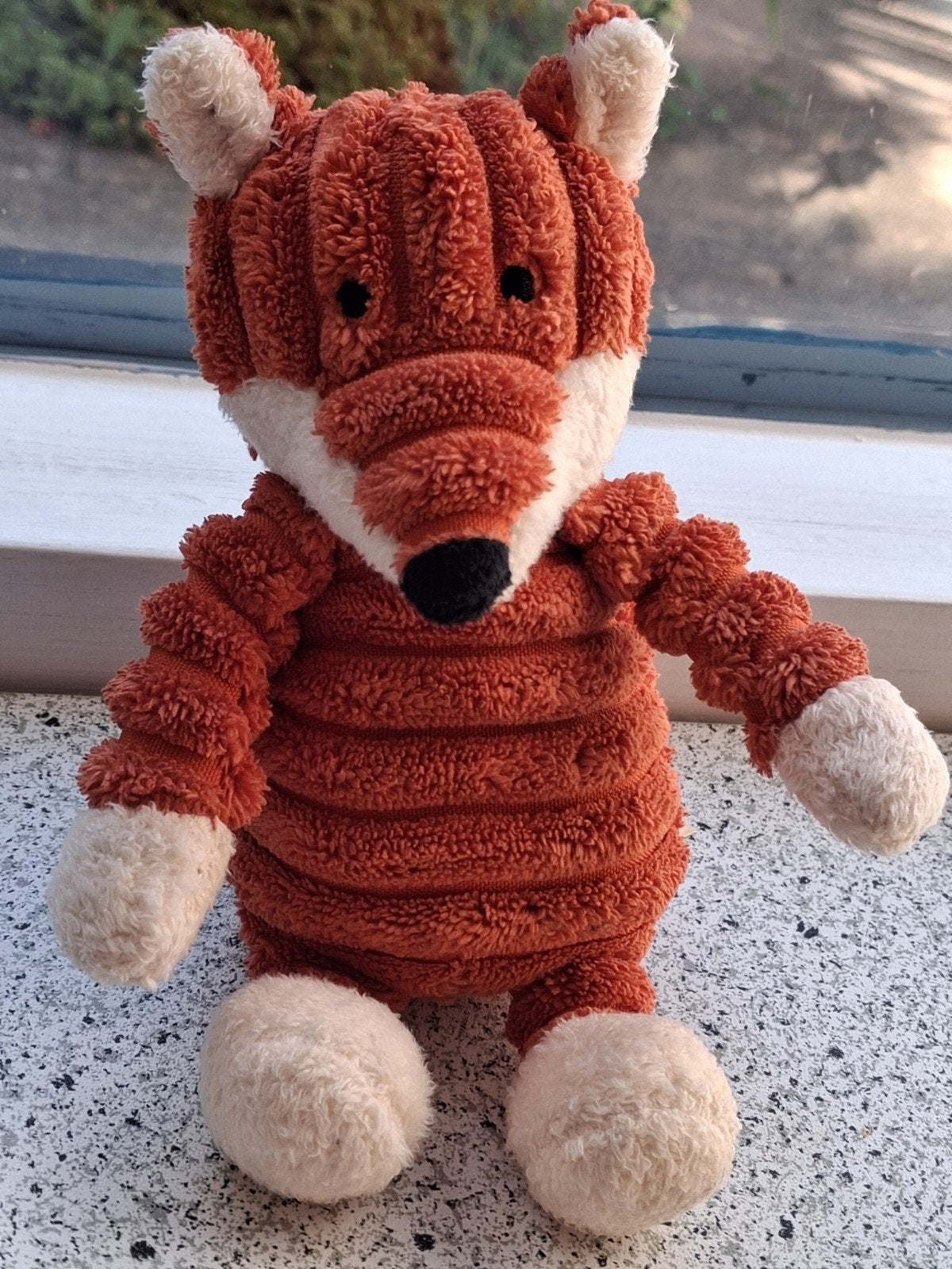 Vos of vosje merk Jellycat trilfiguur oranje ribfluweel, Kinderen en Baby's, Jellycat, Ophalen of Verzenden, Zo goed als nieuw