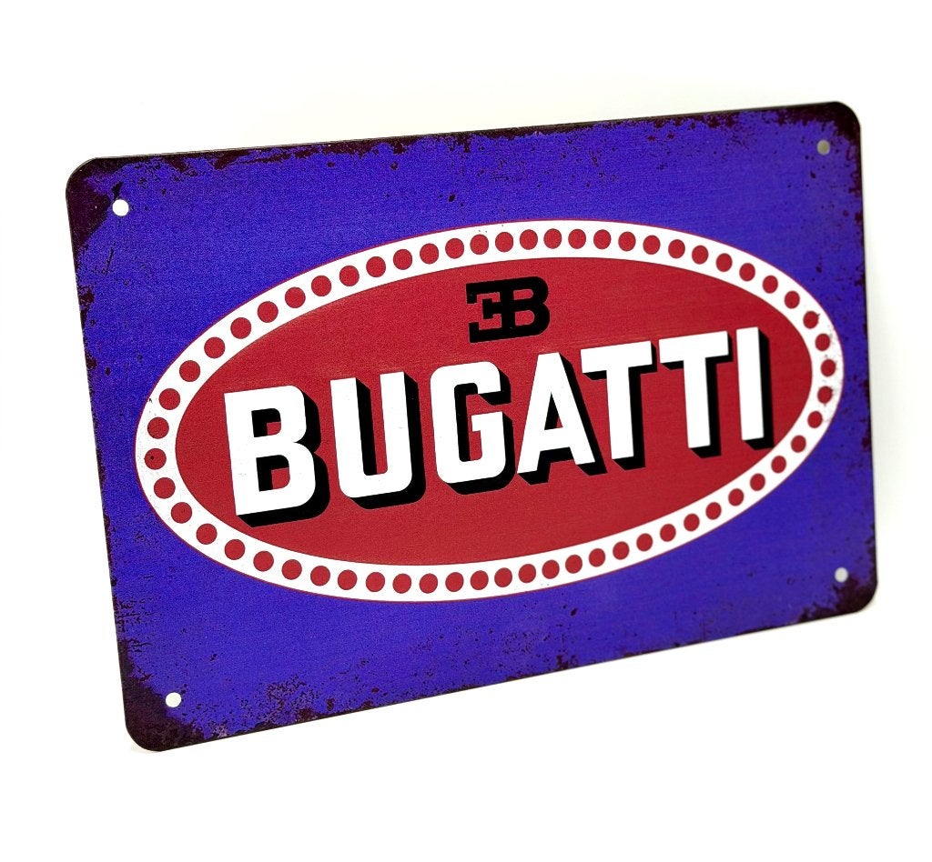 Bugatti bord | 20x30cm, Verzamelen, Ophalen of Verzenden, Nieuw, Reclamebord