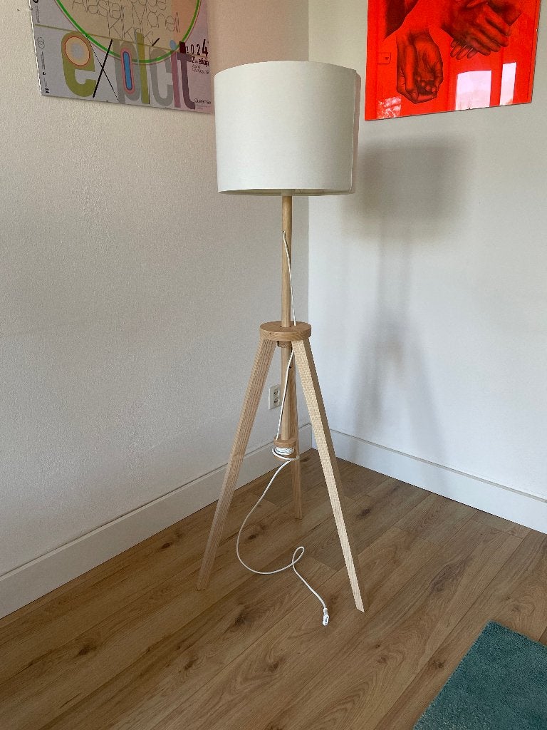 IKEA Floor Lamp LAUTERS, Ophalen, Zo goed als nieuw, Textiel, 100 tot 150 cm