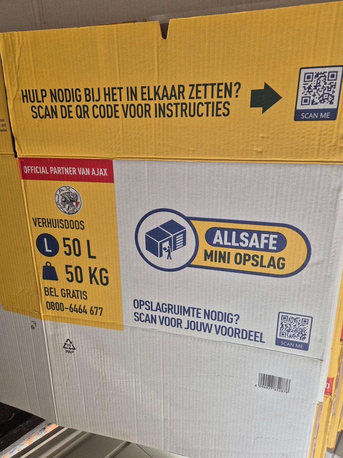 35 verhuisdozen, Ophalen, 40 tot 60 cm, Opvouwbaar, 50 tot 75 cm