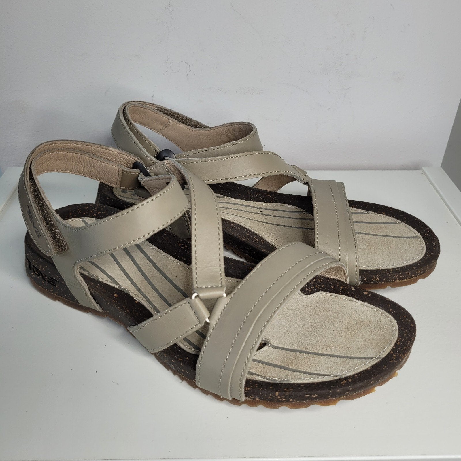 NIEUW Teva Cabrillo Crossover Dune sandalen 38 zand beige, Beige, Nieuw, Teva, Sandalen of Muiltjes