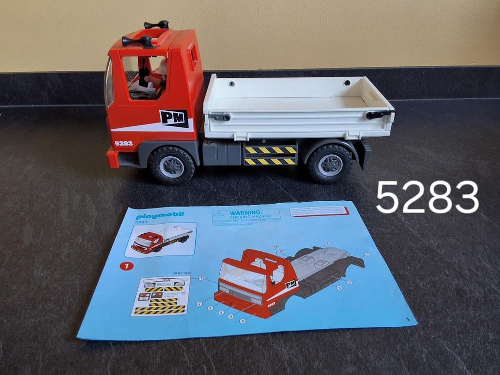 Playmobil Vrachtwagen 5283 met instructieboekje, Ophalen of Verzenden, Zo goed als nieuw, Complete set