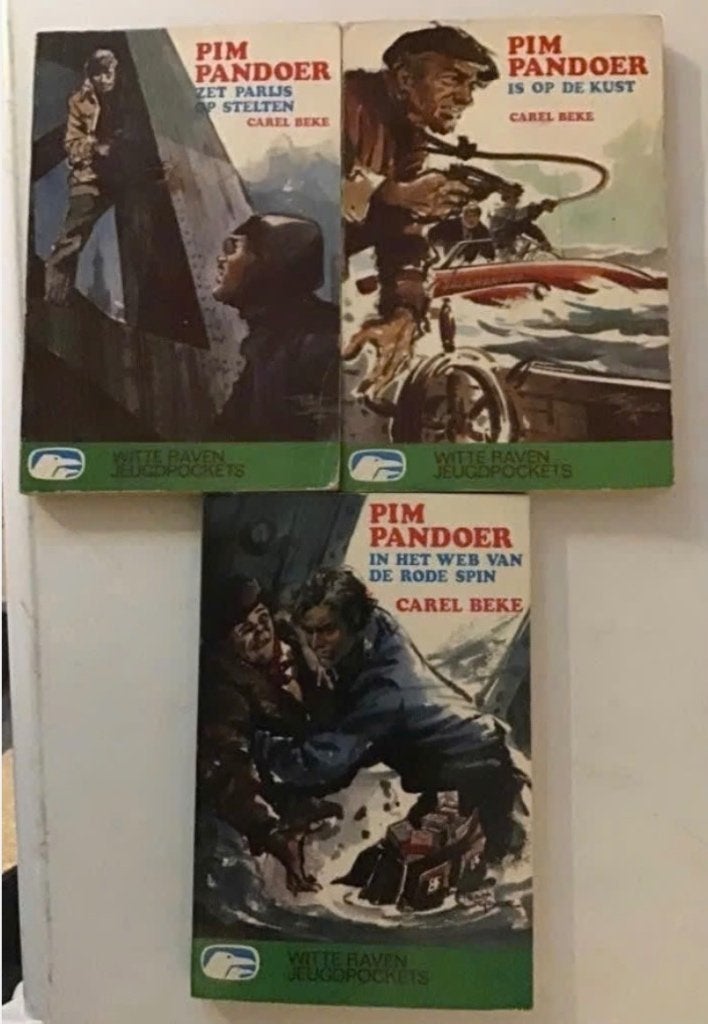 6 uitgaves Pim Pandoer door Carel Beke, Boeken, Ophalen of Verzenden, Gelezen