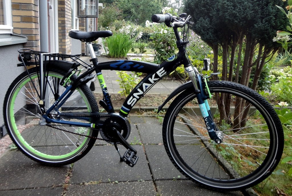 Batavus snake degelijke jongensfiets 26 inch 3 versnellingen, Terugtraprem, Gebruikt, Versnellingen, Batavus Snake