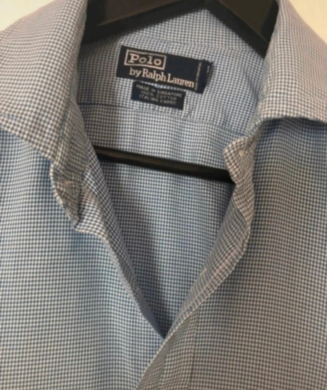 Mooie Ralph Lauren Polo Blouse - Blauw/Wit Geruit, Ophalen of Verzenden, Gedragen, Blauw, Overige halswijdtes
