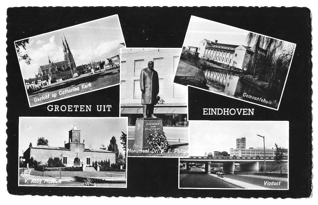 AK Eindhoven - Groeten uit..., Verzamelen, Verzenden, 1960 tot 1980, Gelopen, Noord-Brabant