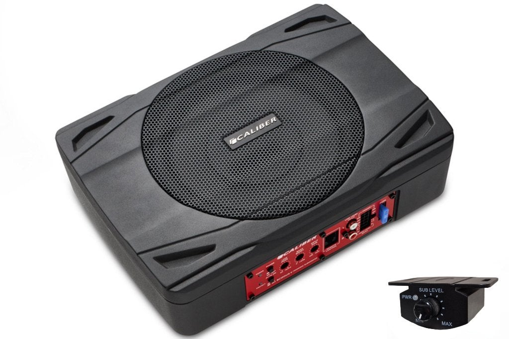 Caliber BC12XUS Actieve Subwoofer + Kabelset (500W/100Wrms), Auto diversen, Autospeakers, ., Ophalen of Verzenden, Zo goed als nieuw