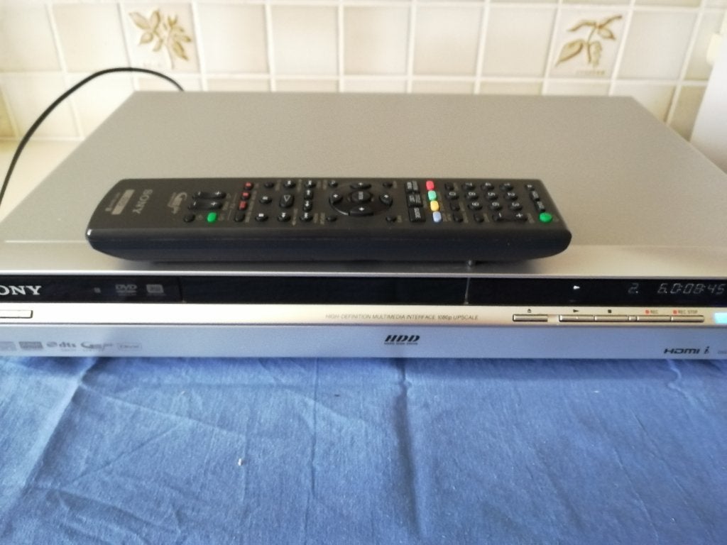 Sony RDR-HX750 en Panasonic DMR-ES30V dvd rec hdr vhs hdmi, Ophalen of Verzenden, Gebruikt, Harddiskrecorder, Met dvd-recorder