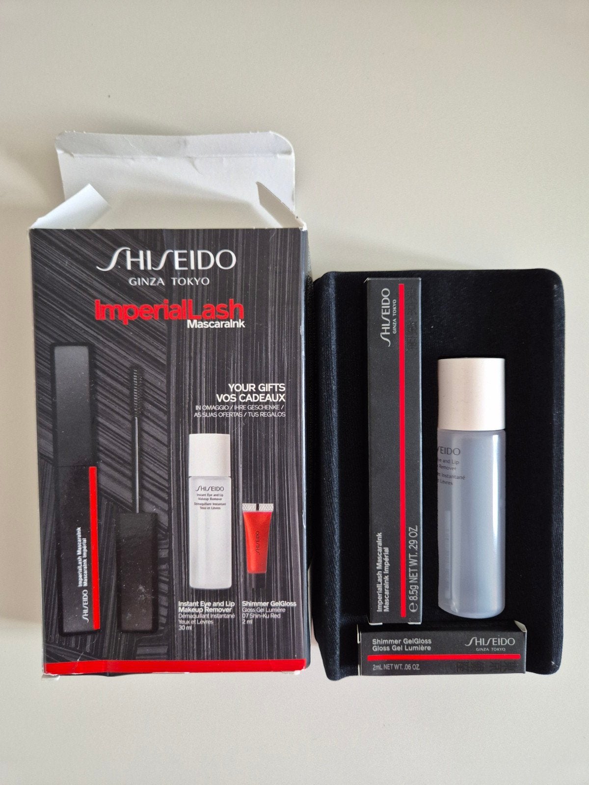 Shiseido ImperialLash Mascara Gift Set - Nieuw & Ongebruikt, Ogen, Zwart, Nieuw, Ophalen of Verzenden