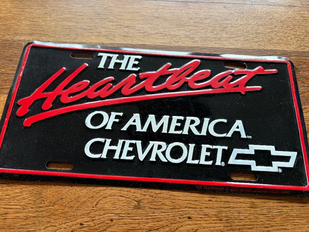 Chevrolet nummerplaat The Heartbeat of America USA, Ophalen of Verzenden, Nieuw, Auto's