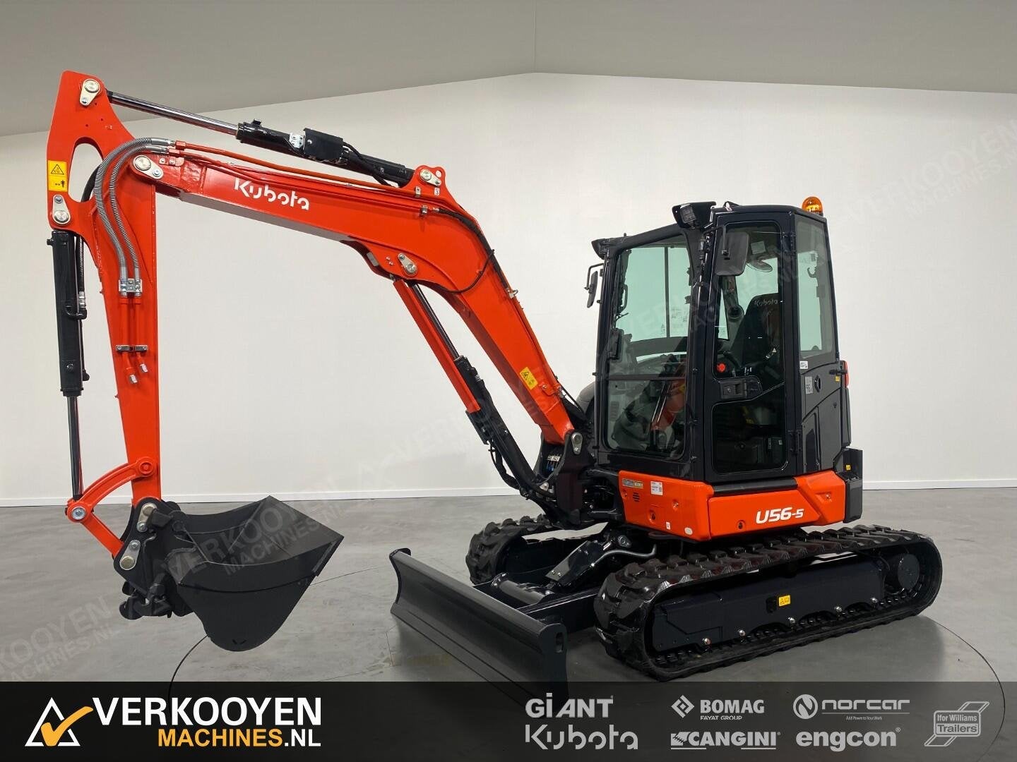 2026 Kubota U56-5 VV1524 Minigraver, Zakelijke goederen, Machines en Bouw | Kranen en Graafmachines, Graafmachine