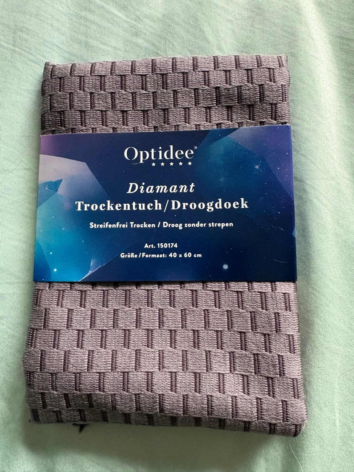 Optidee diamant droogdoek, Verzenden, Nieuw, Overige materialen, Grijs