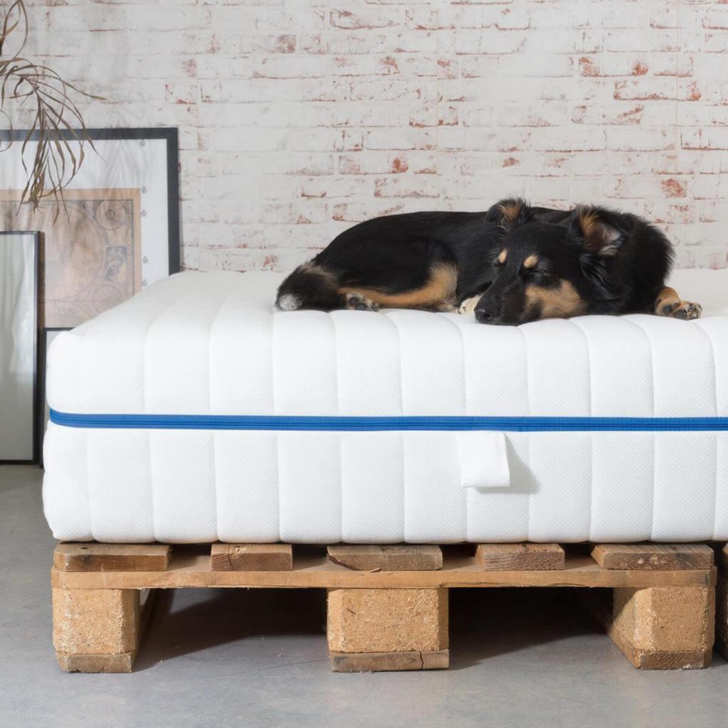 Felix hoes voor matras 160x200, Ophalen, Tweepersoons, Zo goed als nieuw, Grijs