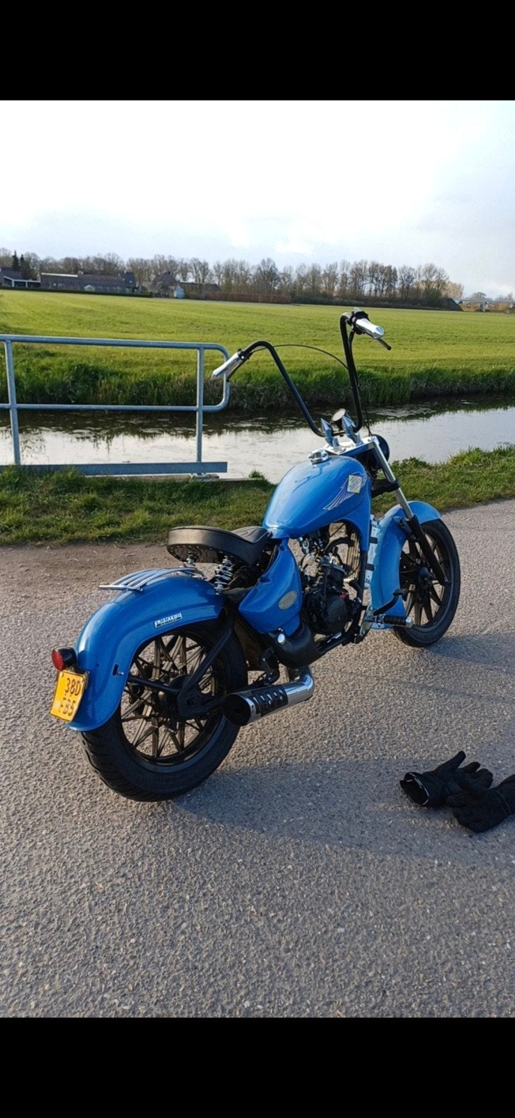 Aprilia classic custom build 50 cc op kenteken, Fietsen en Brommers, Brommers | Overige merken, Ophalen, 6 versnellingen, Gebruikt