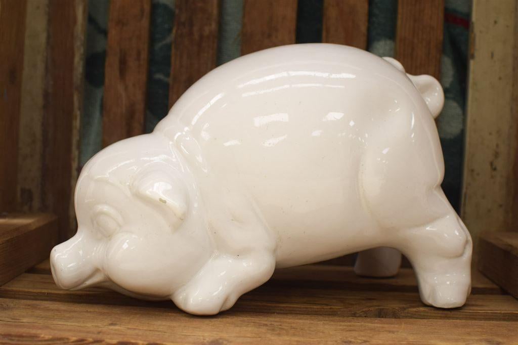 Witte spaarvarken 44372, Ophalen of Verzenden, Gebruikt, Dier