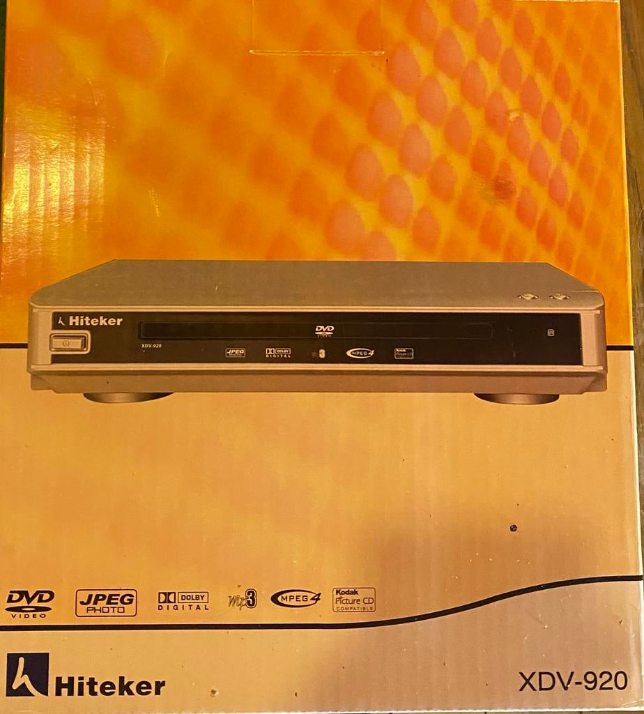 Hiteker XDV-920 DVD-speler - DVD-Video, JPEG, MP3, MPEG-4, Ophalen of Verzenden, Gebruikt, Dvd-speler, Overige merken
