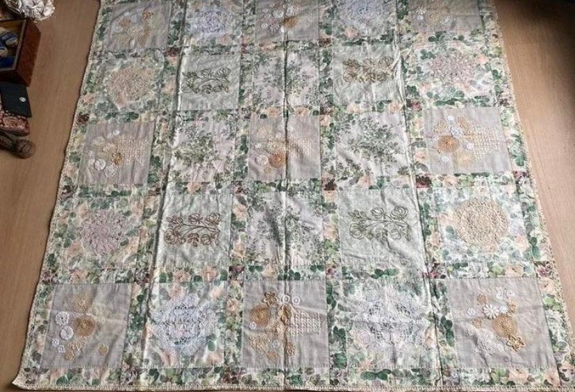 Handgemaakt wandkleed / quilt, Ophalen of Verzenden