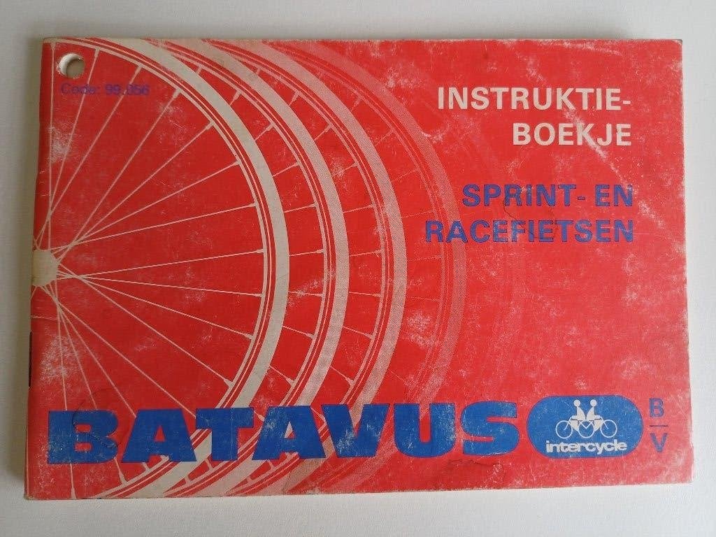 Batavus Instructieboekje Sprint- en Racefietsen, Sport en Fitness, Wielrennen, Gebruikt, Overige typen, Ophalen of Verzenden