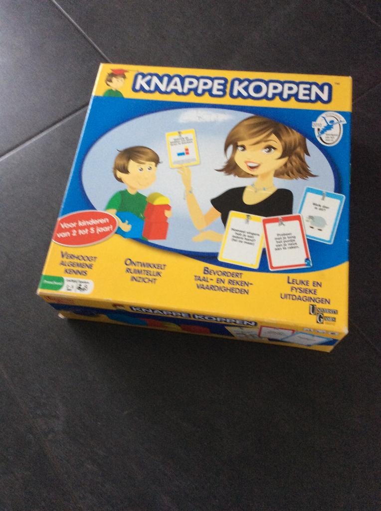 Educatieve bordspel "Knappe Koppen", Ophalen of Verzenden, 500 t/m 1500 stukjes, Gebruikt