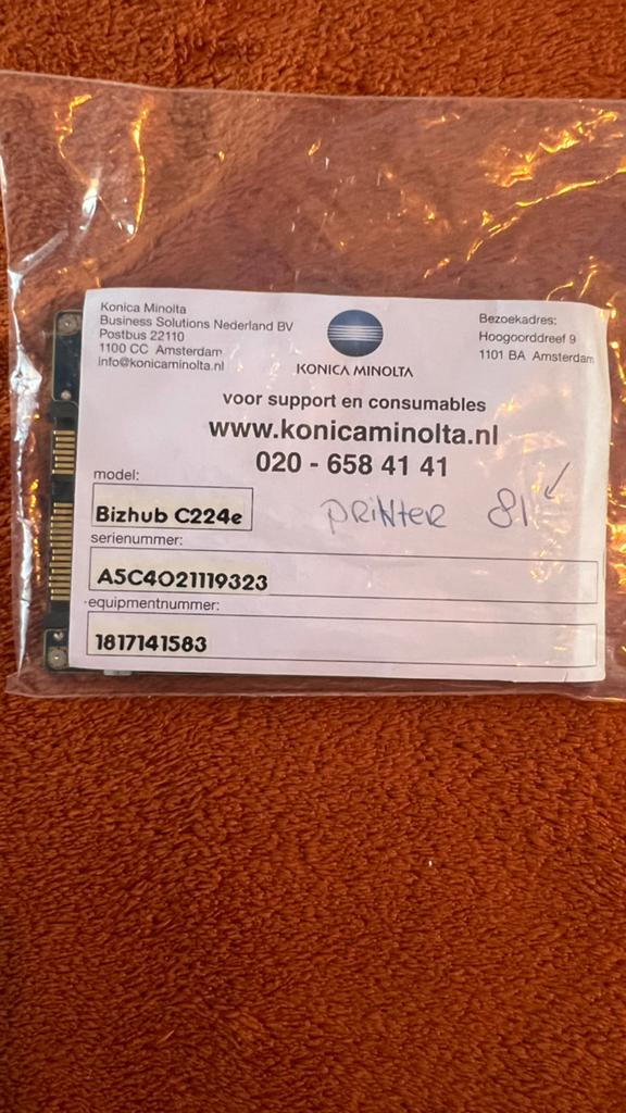 320GB Harde schijf voor Konica Minolta Bizhub C224e, Intern, Nieuw, Ophalen of Verzenden, SATA
