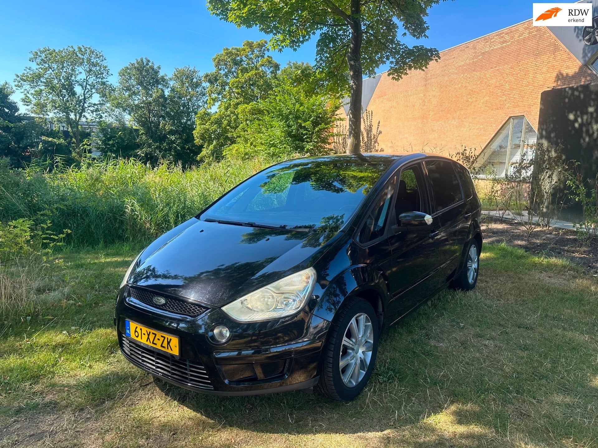 Ford S-Max 2.0-16V Airco Cruise 7 Persoons, Auto's, Voorwielaandrijving, Gebruikt, 1505 kg, Zwart