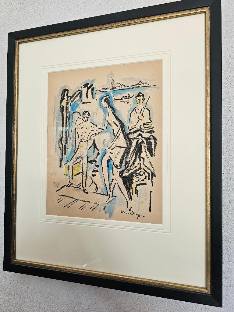 2 Werken van Kees van Dongen  Aquarel, Ophalen