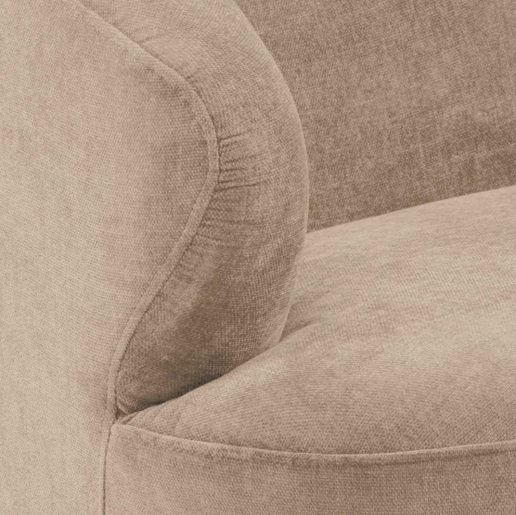 by fonQ Hug Draaibare Fauteuil Chenille Cappuccino |€549, nu, Byfonq, Byfonq, Nieuw, 75 tot 100 cm
