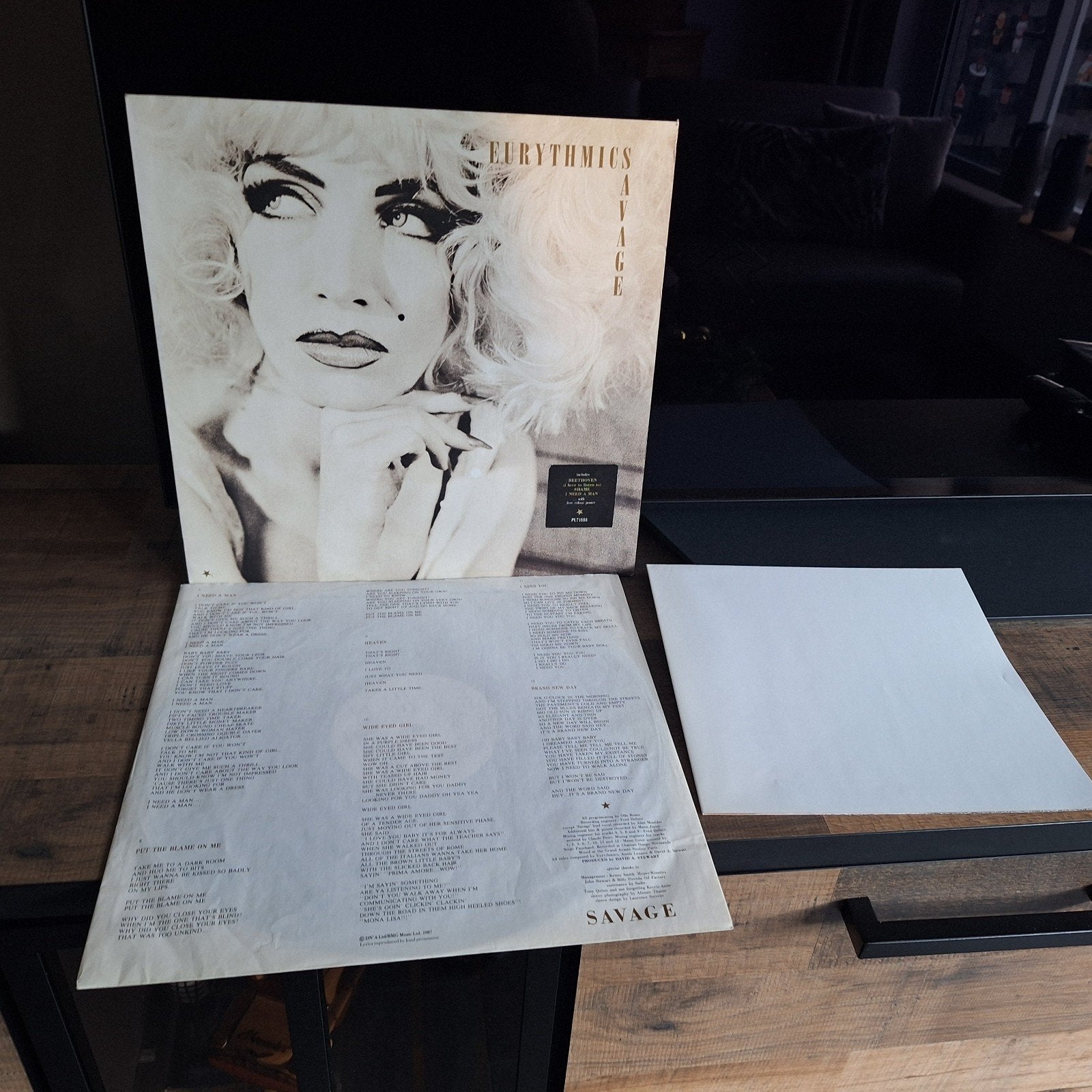 eurythmics savage met poster erbij, LP, Gebruikt, Pop, Ophalen of Verzenden