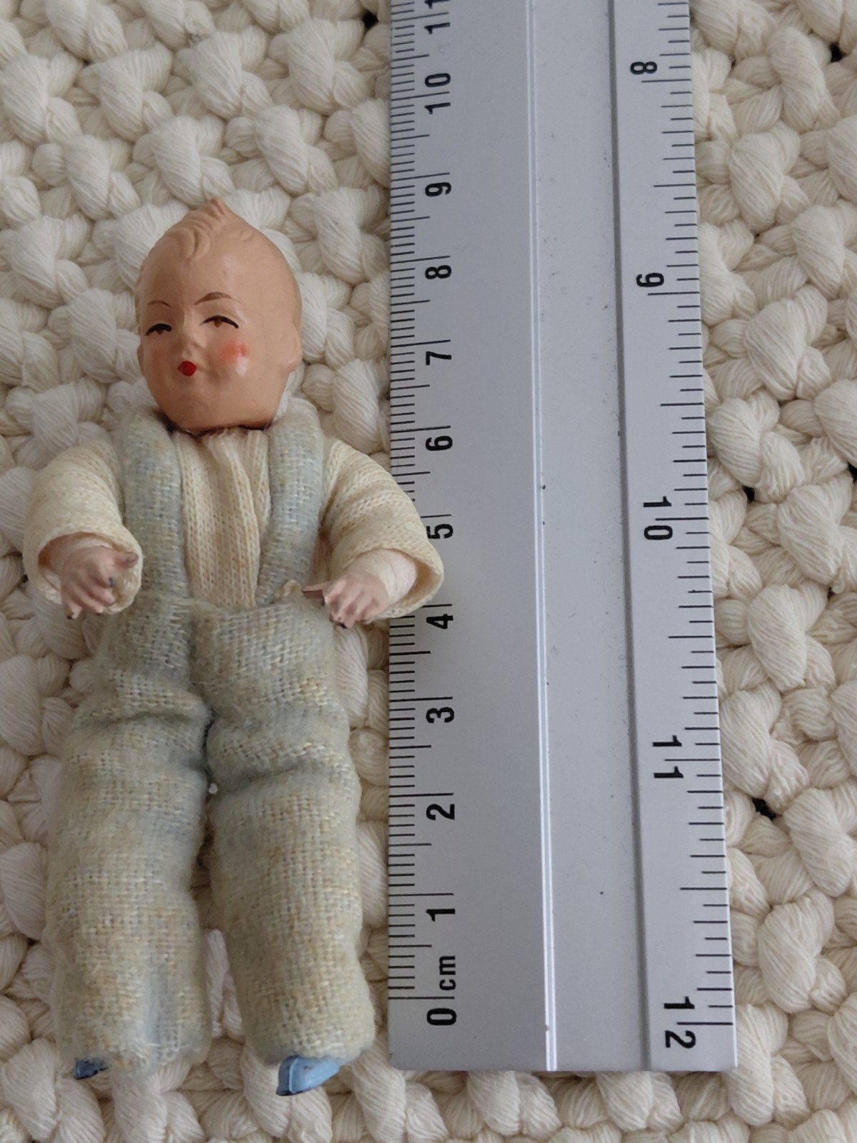 antieke caco popje jongen, Verzamelen, Poppenhuizen en Toebehoren, Ophalen of Verzenden, Zo goed als nieuw, Popje