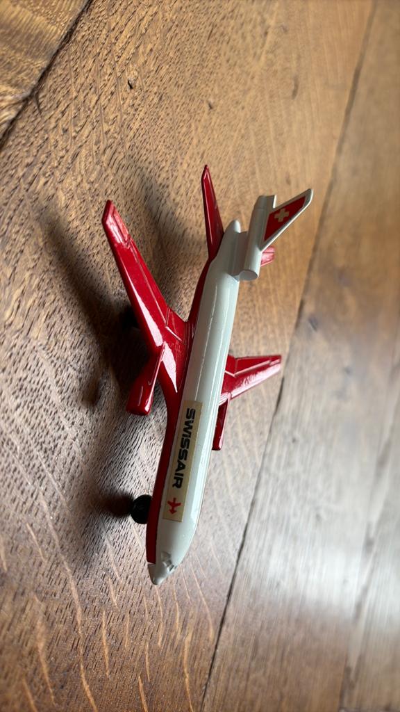 Matchbox Swissair vliegtuig - Vintage speelgoed, Ophalen of Verzenden, Gebruikt