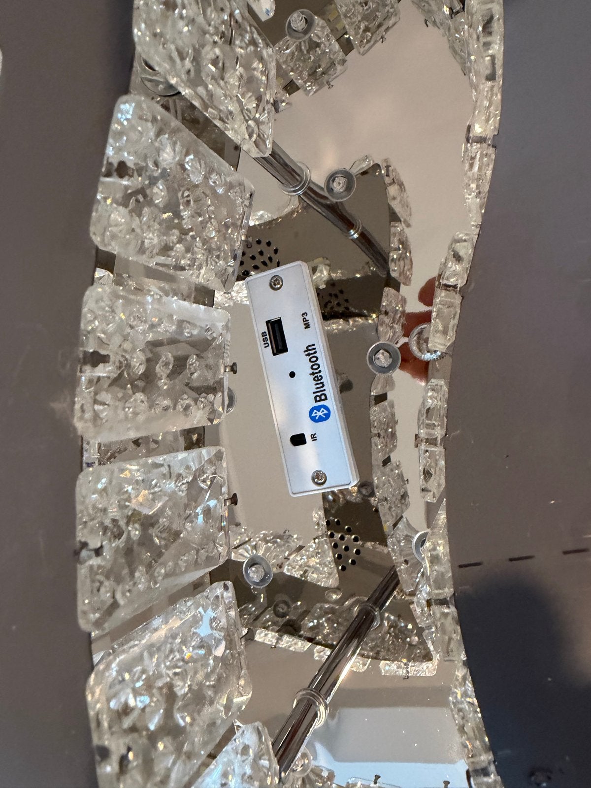 Nieuwe LED Plafondlamp met Afstandsbediening en Bluetooth 2, Ophalen of Verzenden, Nieuw, Metaal, Minder dan 50 cm