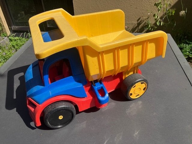 Grote speelgoed kiepauto voor binnen en buiten, Ophalen of Verzenden, Gebruikt, Overige typen