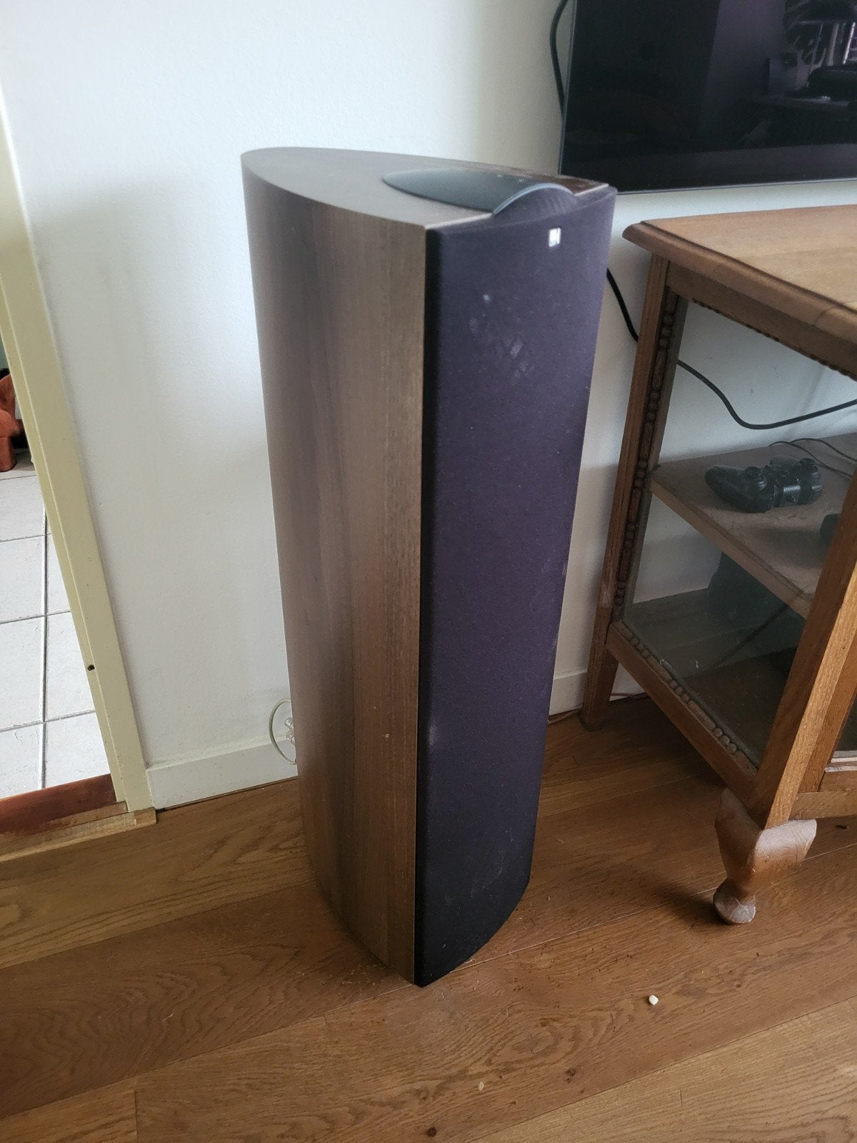KEF iQ7 SE Vloerstaande Luidsprekers - Donker Hout, Audio, Tv en Foto, Ophalen, Vloerstaande luidspreker, Gebruikt, 120 tot 150 watt