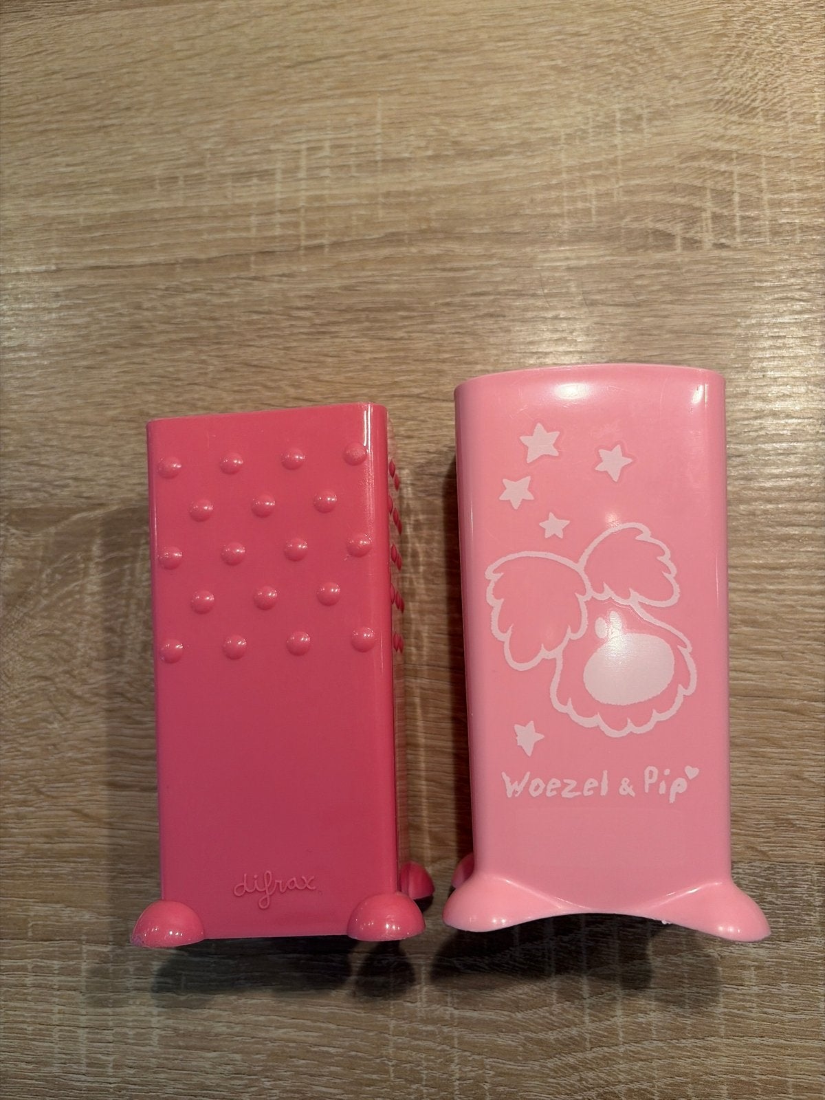 Difrax en Woezel en Pip drinkpakjes houders, Kinderen en Baby's, Ophalen of Verzenden, Gebruikt