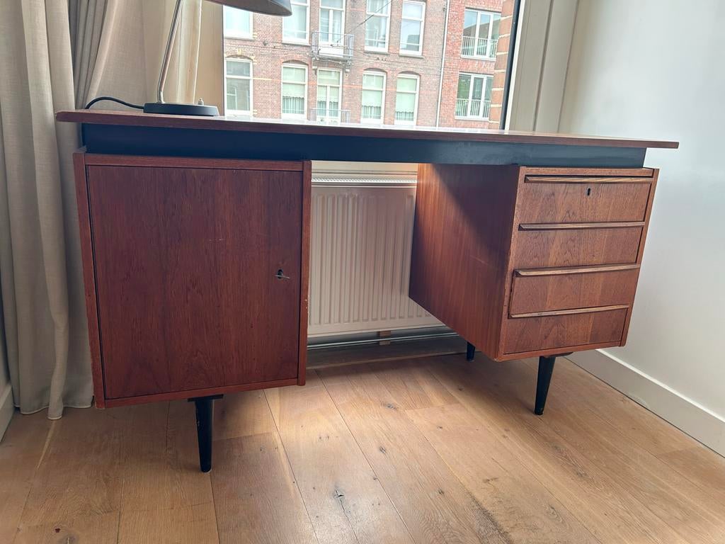 Vintage Pastoe Cees Braakman bureau - Teak, Overige typen, Gebruikt, Ophalen of Verzenden, Overige merken