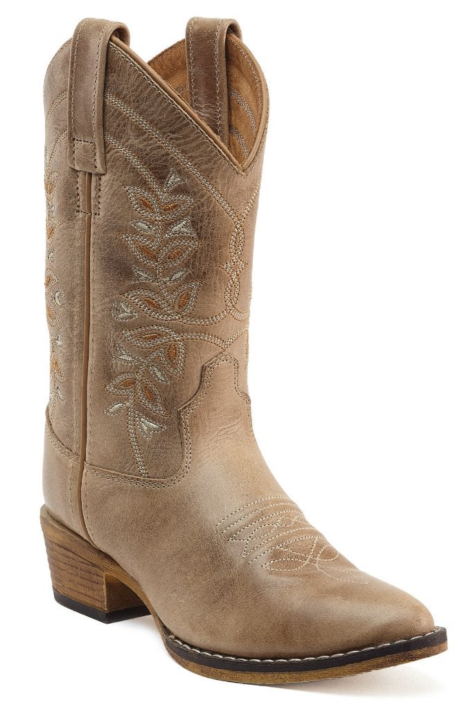 Kinder western cowboy laarzen echt leder bruin khaki, Meisje, Schoenen, Nieuw, Ophalen of Verzenden