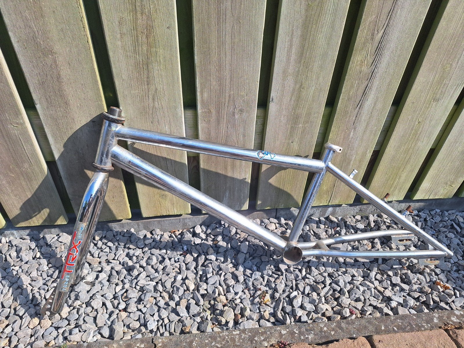 Retro BMX frame met Tange voorvork, Ophalen, Frame, Tange, Staal