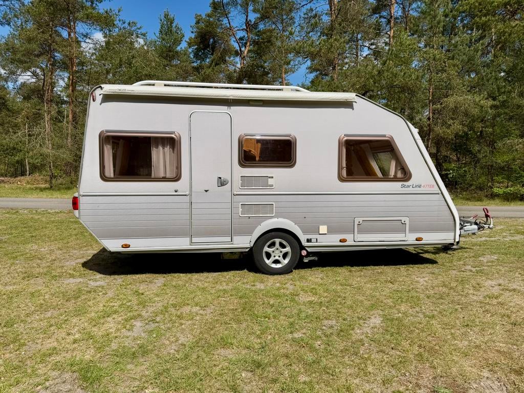 Kip Star Line 47 TEB Enkele bedden, mover, vloerverwarming.., Caravans en Kamperen, Caravans, Particulier, tot en met 4, 1000 - 1250 kg